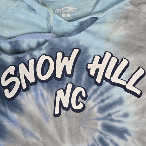 OHIOPYLE | 100% COTTON HOODED TYE DYED LIGHTWEIGHT LONG SLEEVE SHIRT w\ POCKET - Picture 6 of 13